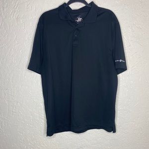 Men’s black polo